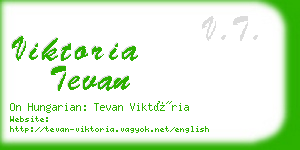 viktoria tevan business card